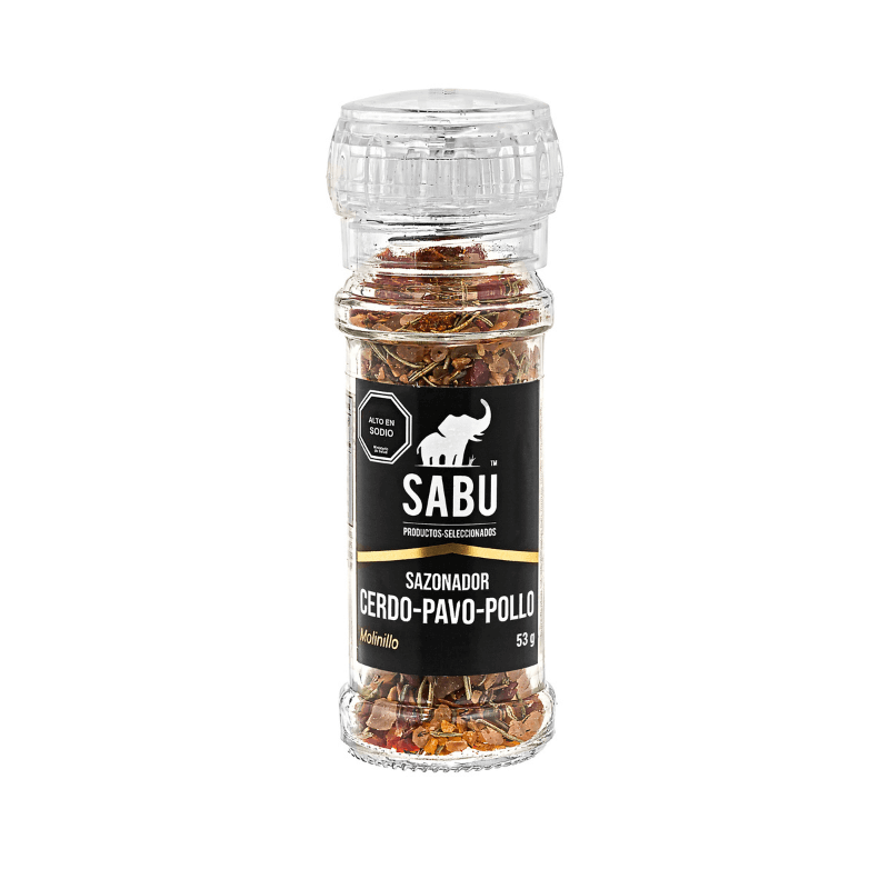 Sazonador para Cerdo, Pavo y Pollo SABU 53 g